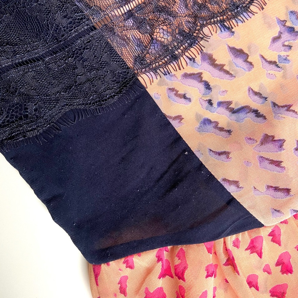 ANTHROPOLOGIE MAEVE Evangeline Sheer Peplum Top Pink Woken’s Size XS - Picture 13 of 15